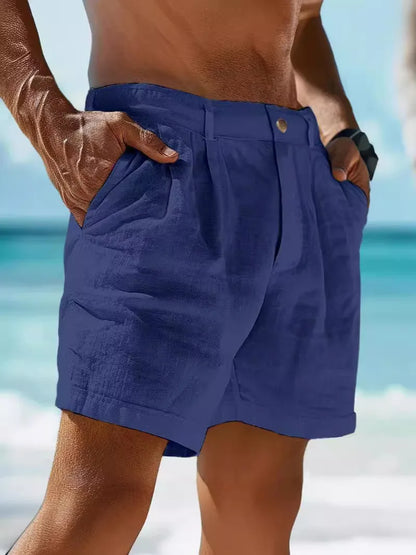 Short de Lino y Algodón para Hombre | Ligero, Transpirable y Casual para Verano