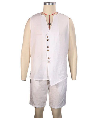 VALERA – Conjunto Sin Mangas de Lino para Hombre