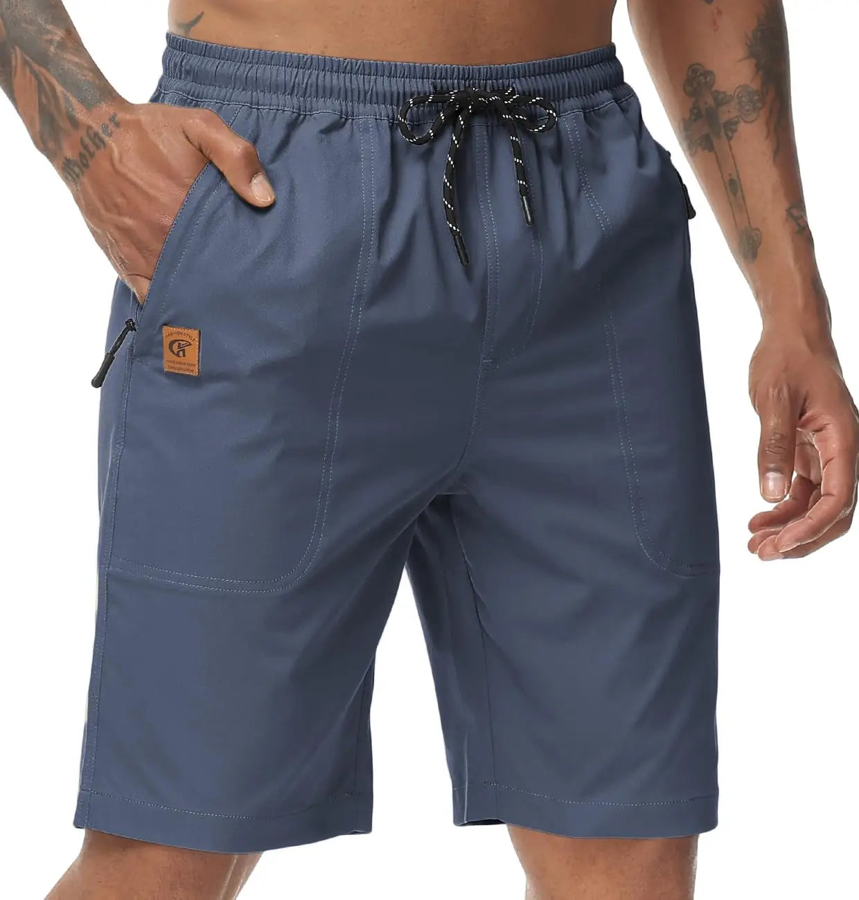 Shorts Casual para Hombre con Bolsillos y Cordón Ajustable | Bermudas Ligeras, Cómodas y Versátiles para Primavera y Verano