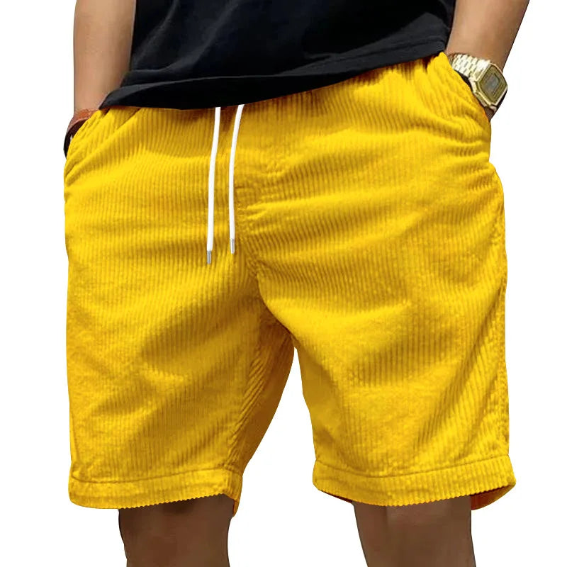 Shorts de Pana para Hombre Premium | Casual Retro de Verano con Ajuste Cómodo y Diseño Moderno