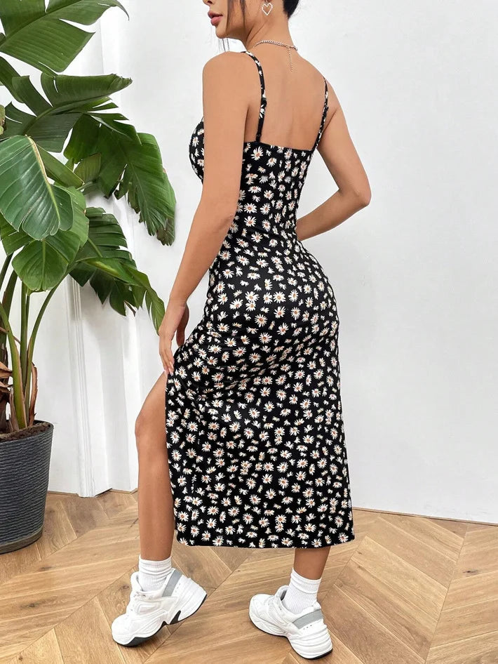 Vestido Summer Breeze: Maxi Vestido de Tirantes con Abertura