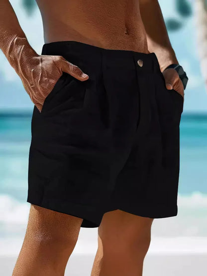 Short de Lino y Algodón para Hombre | Ligero, Transpirable y Casual para Verano