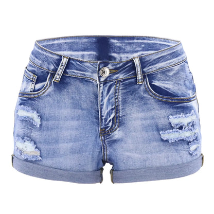 Shorts de Mezclilla "Classic Denim": Ajuste Slim y Tiro Medio