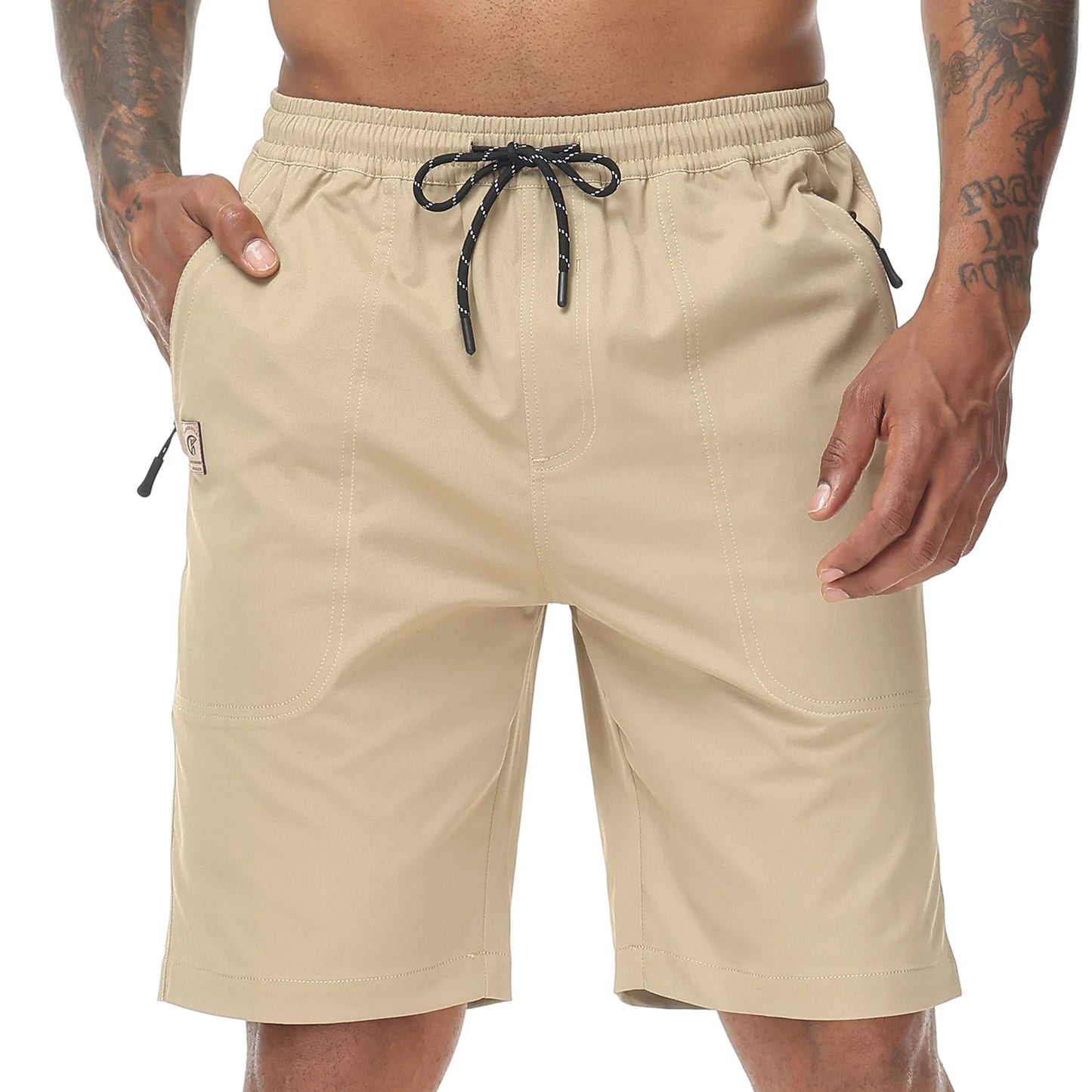 Shorts Casual para Hombre con Bolsillos y Cordón Ajustable | Bermudas Ligeras, Cómodas y Versátiles para Primavera y Verano