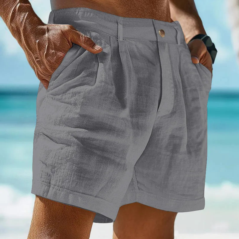 Short de Lino y Algodón para Hombre | Ligero, Transpirable y Casual para Verano