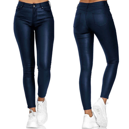 Pantalones de Piel Sintética High-Waist: Efecto Moldeador y Ajuste Perfecto