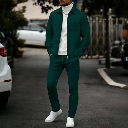 Set Premium Waffle: Pullover con Cremallera y Pantalón - Casa Valera