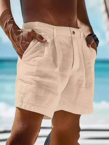 Short de Lino y Algodón para Hombre | Ligero, Transpirable y Casual para Verano