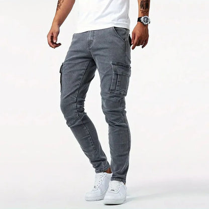 👖🔥 50% RABATT! Men's Slim Fit Jeans mit funktionalen Taschen – schlanke Silhouette, smarter Stauraum.