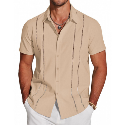 👔 50% RABATT! 💥 Herren Kurzarm-Hemd mit Knopfleiste – Atmungsaktiv, bequem & vielseitig – Perfekt für heiße Tage, Büro oder Freizeit – lässiger Look mit Komfort 🔥