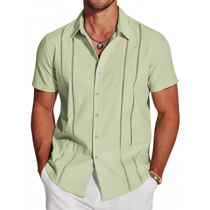 👔 50% RABATT! 💥 Herren Kurzarm-Hemd mit Knopfleiste – Atmungsaktiv, bequem & vielseitig – Perfekt für heiße Tage, Büro oder Freizeit – lässiger Look mit Komfort 🔥