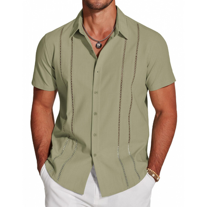 👔 50% RABATT! 💥 Herren Kurzarm-Hemd mit Knopfleiste – Atmungsaktiv, bequem & vielseitig – Perfekt für heiße Tage, Büro oder Freizeit – lässiger Look mit Komfort 🔥