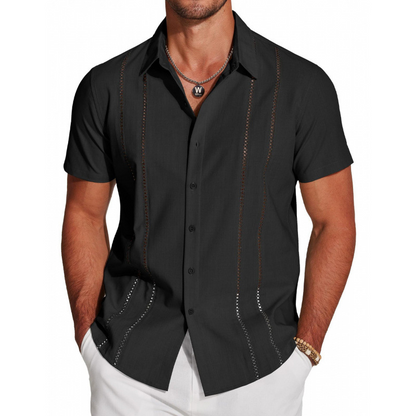 👔 50% RABATT! 💥 Herren Kurzarm-Hemd mit Knopfleiste – Atmungsaktiv, bequem & vielseitig – Perfekt für heiße Tage, Büro oder Freizeit – lässiger Look mit Komfort 🔥