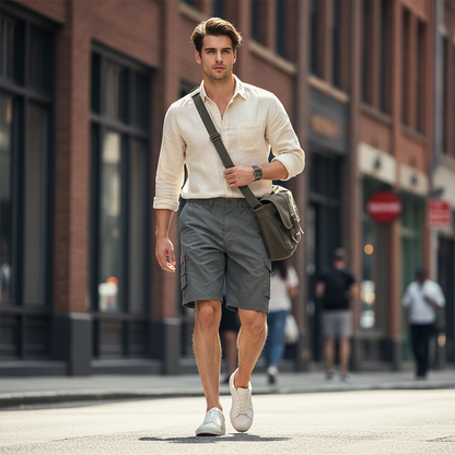 ⏰ 50 % RABATT – Nur für kurze Zeit 🩳 Herren Cargo-Shorts 🌿 Mehrere Taschen, Bequeme Passform & Ideal für Freizeit und Outdoor