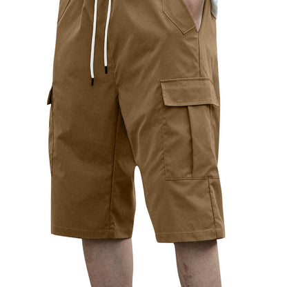 🩳 50% OFF NOW! 🔥 Men's Casual Cargo Shorts with Drawstring – Lightweight, multi-pockets & elastic waist – perfect for hiking, travel or hot summer days ☀️