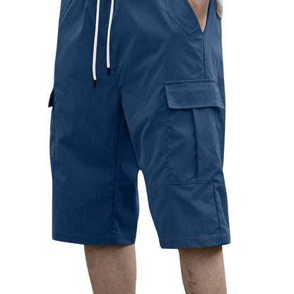 🩳 50% OFF NOW! 🔥 Men's Casual Cargo Shorts with Drawstring – Lightweight, multi-pockets & elastic waist – perfect for hiking, travel or hot summer days ☀️