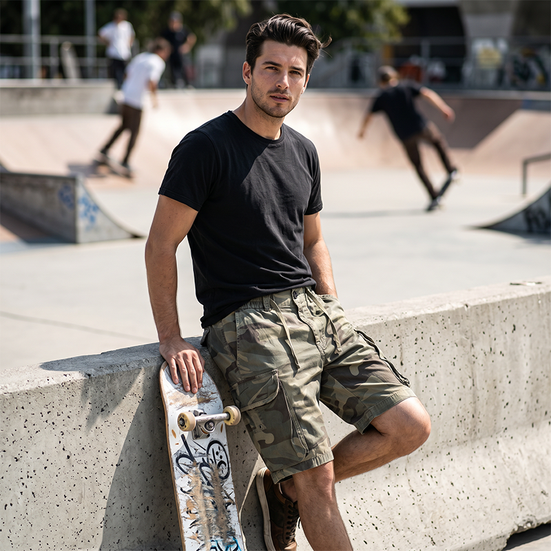 🩳 50% RABATT! 🌿 Herren Cargo-Shorts – Lockere Passform, atmungsaktiv & mit praktischen Taschen – Perfekt für Freizeit, Reisen oder warme Tage 🏕️✨
