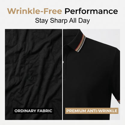 👔 Herren Poloshirt mit Kontrastkragen ☀️ Schnell Trocknend, Bequem & Ideal für Sommer und Freizeit