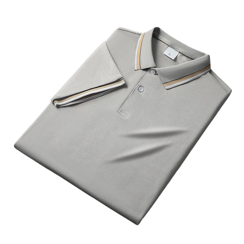 👔 Herren Poloshirt mit Kontrastkragen ☀️ Schnell Trocknend, Bequem & Ideal für Sommer und Freizeit