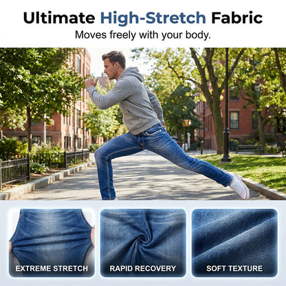 🛍️ 50 % Rabatt – Herren-Jeans mit Doppelnaht & hohem Stretchanteil – bequem, elastisch & vielseitig für Alltag und Freizeit 👖