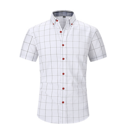 🛍️ 50 % Rabatt – Herren-Freizeithemd mit Kurzarm & Karo-Muster – lässiger Stil, atmungsaktiv & vielseitig für Alltag & Freizeit 👔