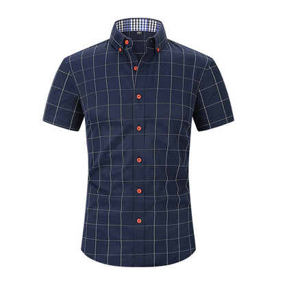 🛍️ 50 % Rabatt – Herren-Freizeithemd mit Kurzarm & Karo-Muster – lässiger Stil, atmungsaktiv & vielseitig für Alltag & Freizeit 👔