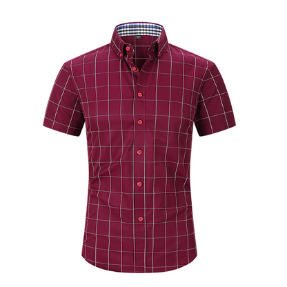 🛍️ 50 % Rabatt – Herren-Freizeithemd mit Kurzarm & Karo-Muster – lässiger Stil, atmungsaktiv & vielseitig für Alltag & Freizeit 👔