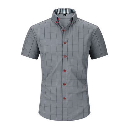 🛍️ 50 % Rabatt – Herren-Freizeithemd mit Kurzarm & Karo-Muster – lässiger Stil, atmungsaktiv & vielseitig für Alltag & Freizeit 👔