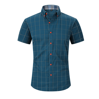 🛍️ 50 % Rabatt – Herren-Freizeithemd mit Kurzarm & Karo-Muster – lässiger Stil, atmungsaktiv & vielseitig für Alltag & Freizeit 👔