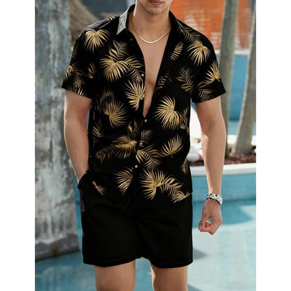 🏝️ 50 % Rabatt – Lässiges Sommer-Set mit tropischem Print – kurzärmeliges Hemd & Shorts, weicher Stoff & vielseitig kombinierbar – ideal für Urlaub & warme Tage ☀️