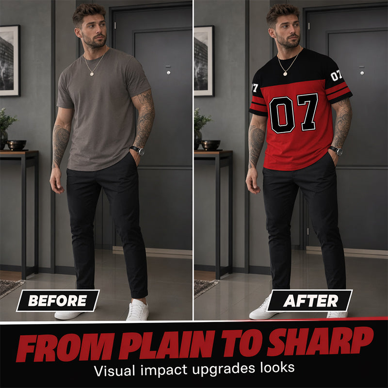 📢📢50% RABATT !!⏰Herren Bedrucktes Kurzarm-Sport-T-Shirt