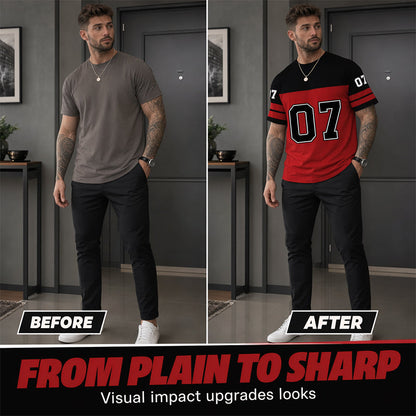 📢📢50% RABATT !!⏰Herren Bedrucktes Kurzarm-Sport-T-Shirt