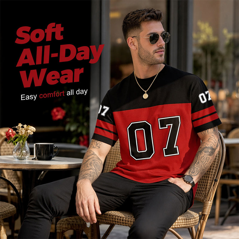 📢📢50% RABATT !!⏰Herren Bedrucktes Kurzarm-Sport-T-Shirt