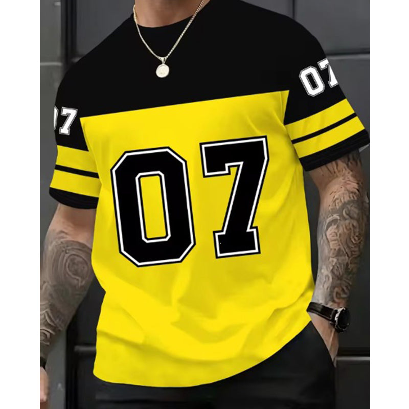 📢📢50% RABATT !!⏰Herren Bedrucktes Kurzarm-Sport-T-Shirt