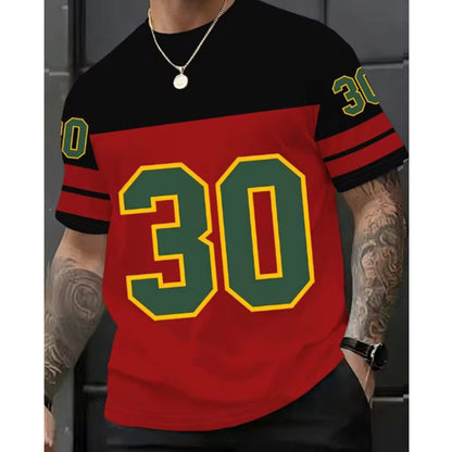📢📢50% RABATT !!⏰Herren Bedrucktes Kurzarm-Sport-T-Shirt
